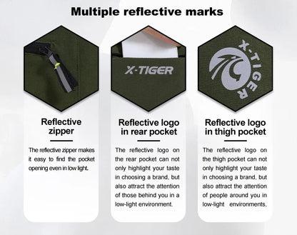 Mountain Bike Shorts – Breathable Multi-Pocket Cycling Shorts with Elastic Waistband