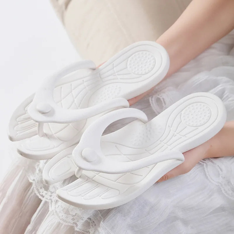 Hot Sale Men Travel Portable Flip-flops Folding Slippers Indoor And Outdoor Soft-soled Beach Hotel Couple Sandals Woman Slides