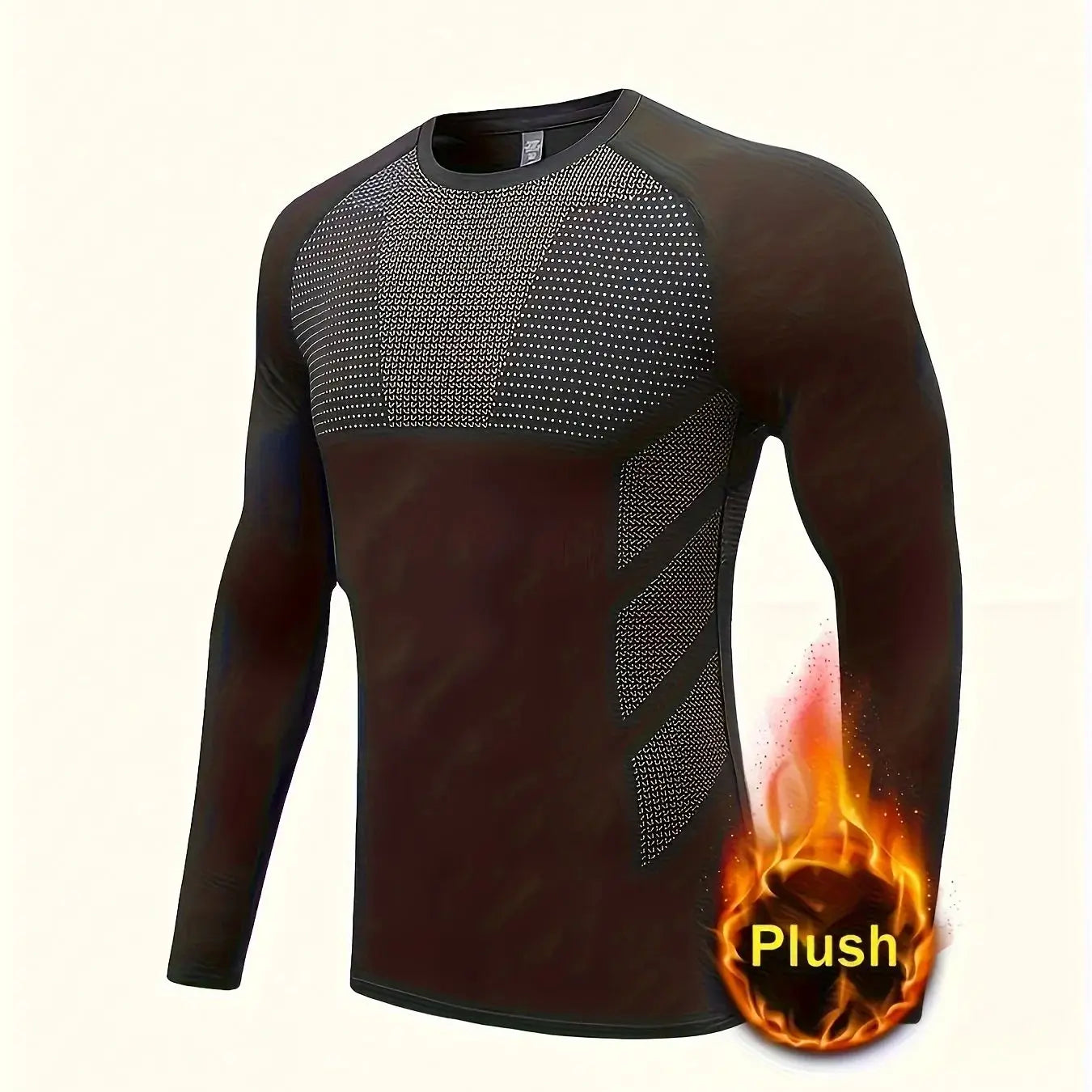 Men's Compression Shirt – Thermal Fitness Apparel Long Sleeve Cycling Top