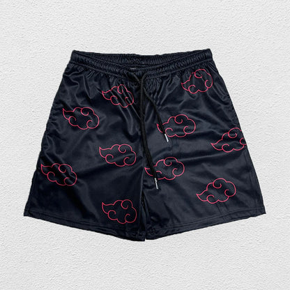 Anime Running Shorts Men Gym Sports Shorts Quick Dry Workout Training Gym Fitness Jogging Short Pants Summer Men Shorts