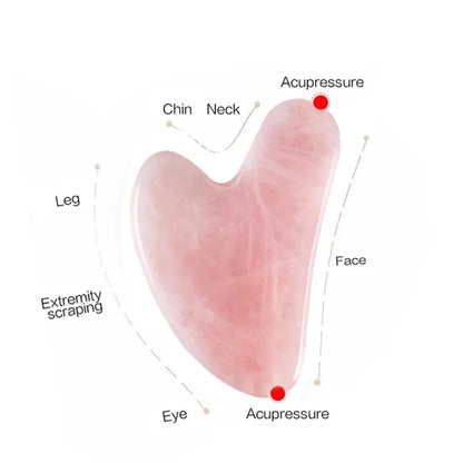 Natural Stone Jade Gouache Scraper Rose Quartz Facial Gua Sha Tools Face Lifting Massager Firm Skin Care Guasha Board Massager
