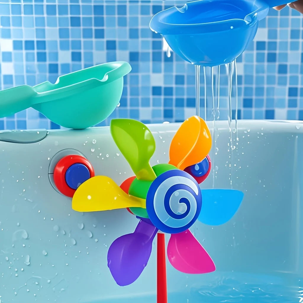 1pc Spinning Bath Toy Windmill, Fun Bathtime Sensory Play for Baby Boys & Girls, Ideal Birthday Christmas Gift