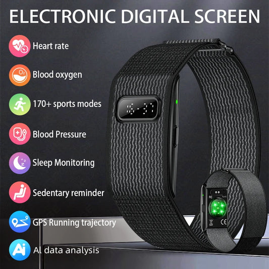 GPS Trajectory AI Health Bracelet Heart Rate Blood Pressure Monitoring Call Reminder Smart Watch Sport Band Fitness Tracker 2026