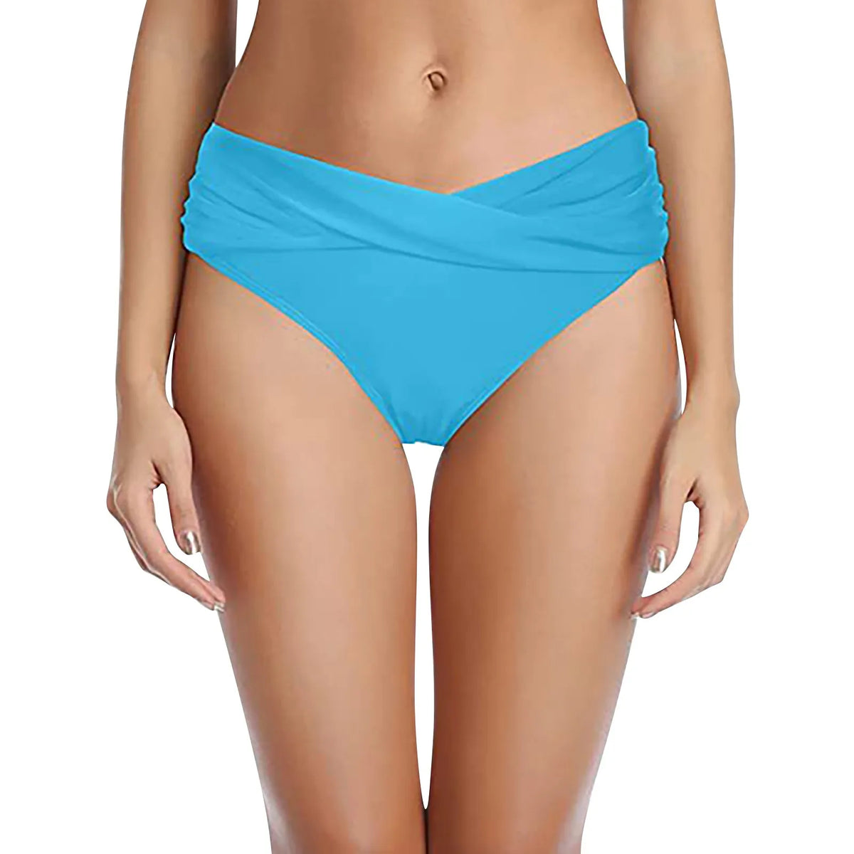 Women's Various Patterns Classic High Quality Low Waist Ruched Bikini Panties Fashionable Summer Thin Comfy Swimsuit Briefs