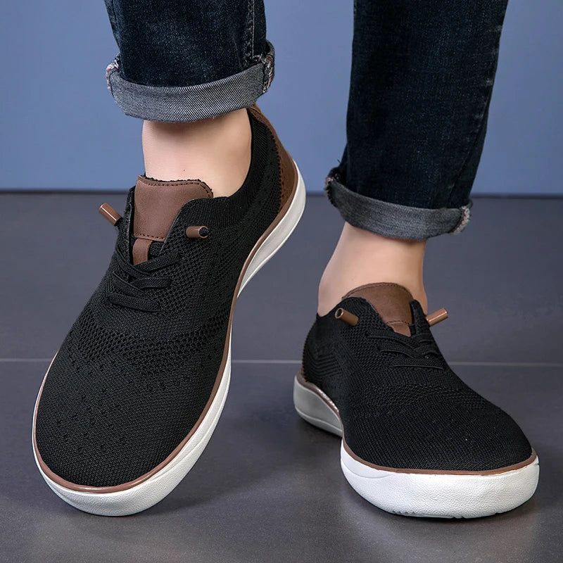 Men's wide shoes, large size casual shoes, suitable for people with fat feet wide feet, soft and light walking shoes