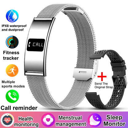 New Men Sports Smart Bracelet Heart Rate Fitness Tracker IPX8 Waterproof Smart Band Pedometer Call Reminder Smartwatches Women