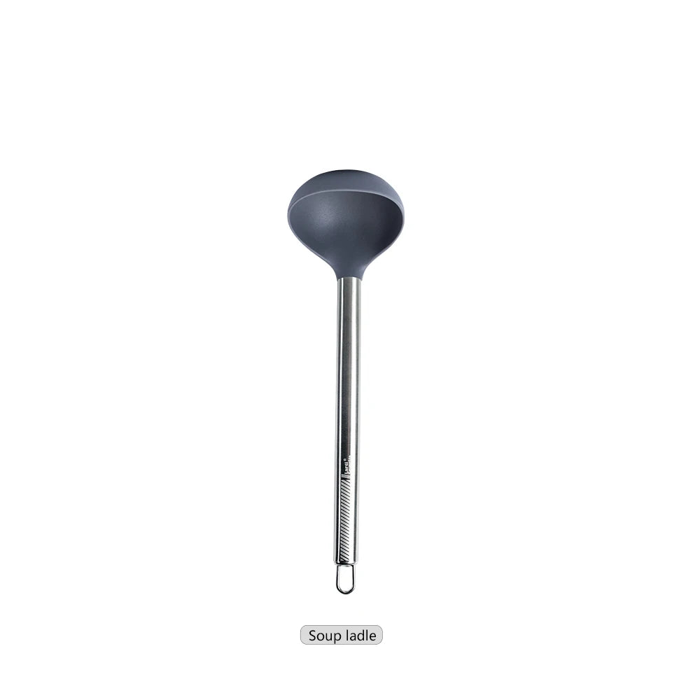 Silicone Kitchen Utensils – Heat Resistant Cooking Tool Sets with Stainless Steel Handle