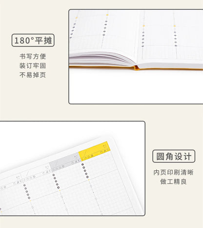 Weekly Planner Notebook - Undated Agenda & Daily Monthly Schedule Book