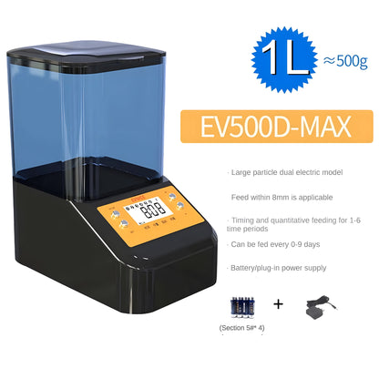 EVNICE automatic fish feeder WIFI Koi Rohan arowana feeder large capacity of 04L/1L/2L/timed, quantitative and precise feeding