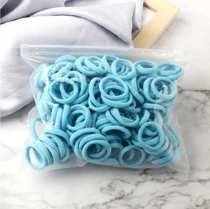 20/30/50/100/200pcs Colorful Hairband Black Grey Rubber Band Nylon Hair Elastic Ponytail Hairstyle Scrunchies Hair Accessories