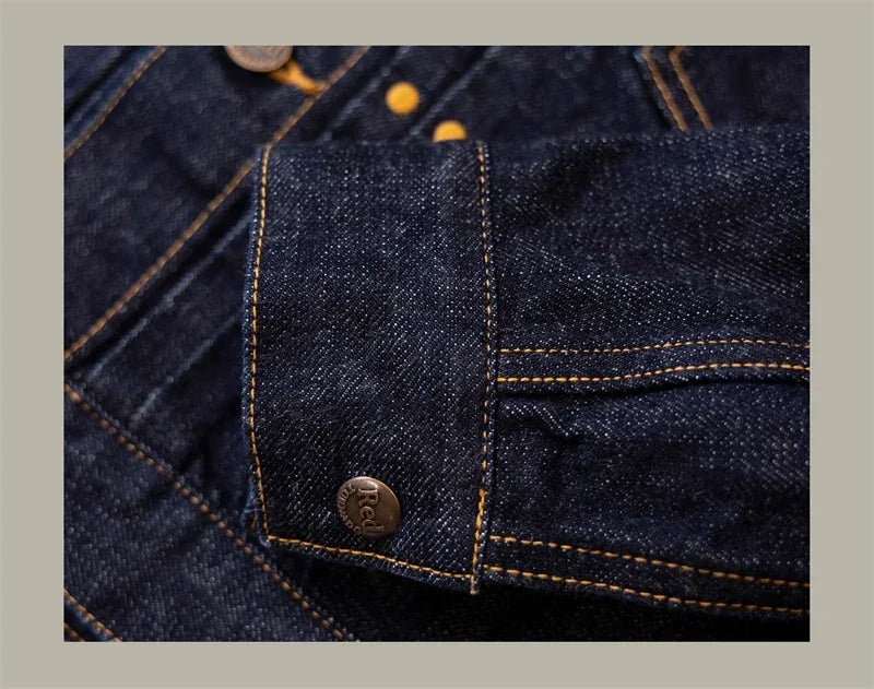 Red Tornado 11MJ Selvedge Denim Jacket Men's Rugged Wear Unlined Western Jean Outerwear
