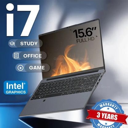 Intel Core i7 Laptop - 15.6 Inch Ultra Slim Notebook Computer | 16GB DDR4 RAM, 1TB SSD Storage, Windows 11