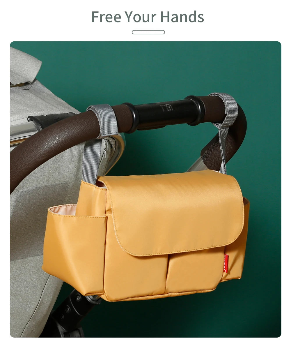 Universal Buggy Baby Pram Organizer Bottle Holder Multipurpose Baby Stroller Accessory Stroller Caddy Storage Diaper Nappy Bag