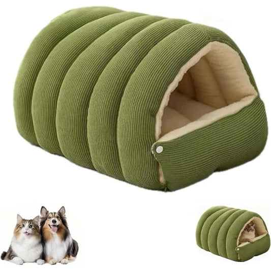 Cat Nest Four Seasons Universal Removable and Closed Cat Bed Winter Dog Nest Warm Sleeping Bag with Thick Velvet Pet Supplies