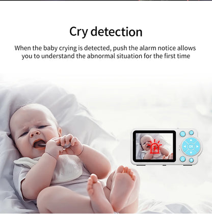 Baby monitor two-way audio voice intercom infrared night vision baby camera with monitor video surveillance security protection