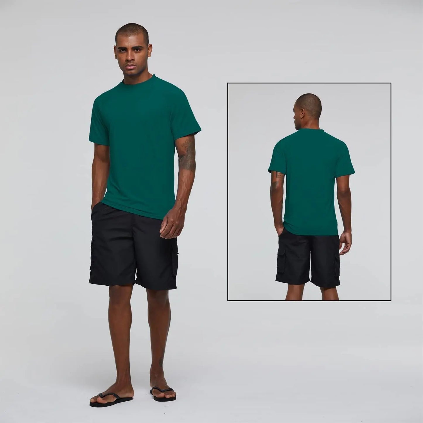 Men's UPF 50+ Beach T-Shirt – Quick-Dry Surf & Swim Top