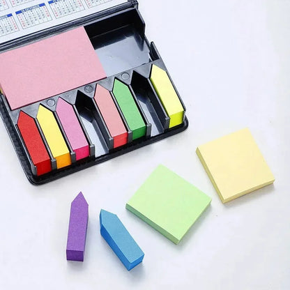 2026 New 1 Set of Colorful Convenience Stickers Organization Multi-Color Stickers Set Leather Packaging Box Calendar