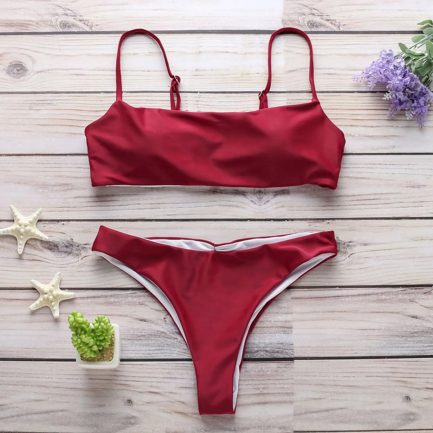 DAILOU New Solid Sexy Bikini Set Women Swimming Suit Fashion Swimsuit Two-Piece Swimwear Bathing Suit Female Biquini S-XL Sets