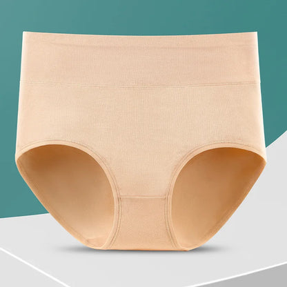 New 4Pcs/Lot High Waist Panties Women Underwear Plus Size Cotton Briefs Girls Shapers Abdominal Underpants Female Sexy Lingeries