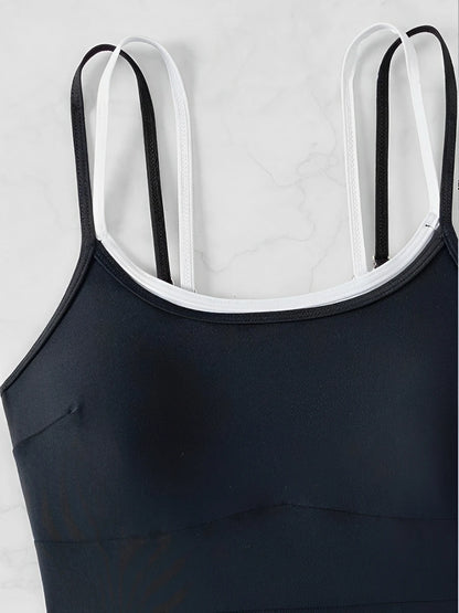 2026 Sexy Strappy Swimsuit One Piece Black Swimwear Female Solid Bathers Bathing Swimming Swim Suit Beachwear