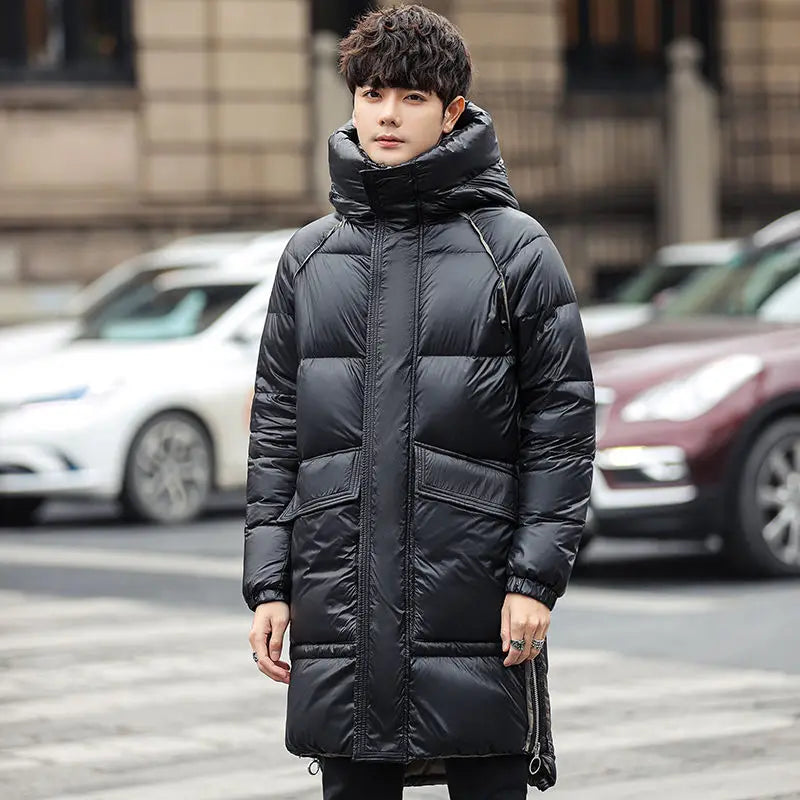 Down Jacket For Men Winter 2024 Luxury brand Fluffy Jacket Youth Student Puffer Coat Women With Hood Clothing Man Down Coat Long