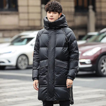 Down Jacket For Men Winter 2024 Luxury brand Fluffy Jacket Youth Student Puffer Coat Women With Hood Clothing Man Down Coat Long