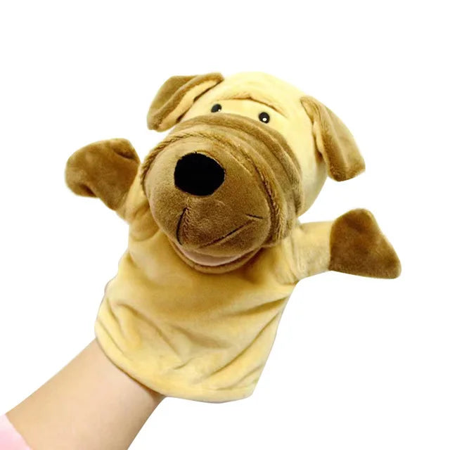 Stuffed Plush Animals - Kawaii Animal Dolls Hand Finger Puppets For Kids Learning Toys