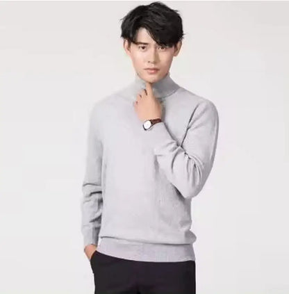Cashmere Cotton Blend Turtleneck Men Jumper 2025 Autumn Winter Wram Clothes Vetement Homme Pull Homme Hiver Man Pullover Sweater