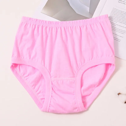 3pcs Pure Cotton Women Panties Large Size High Waist Underwear Briefs Mother Breathable Comfort Panty Plus Size Female Lingeries