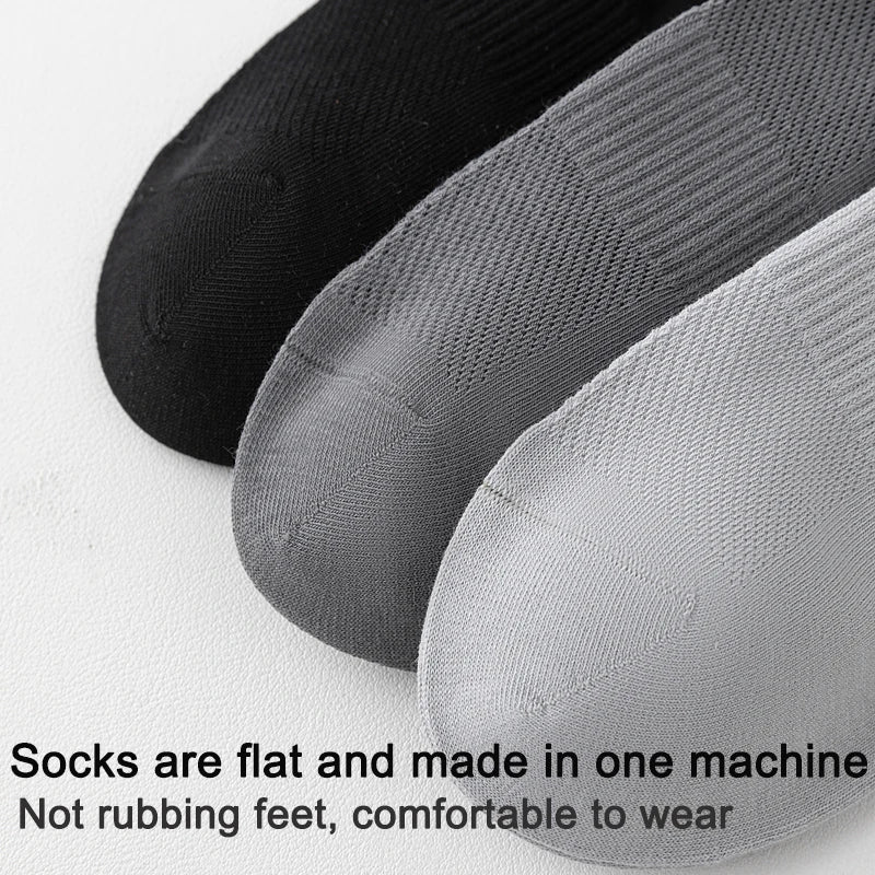 High Quality 6Pairs Men Socks Short Combed Cotton Mesh Breathable Odor proof and antibacterial Spring Summer for Male sock New