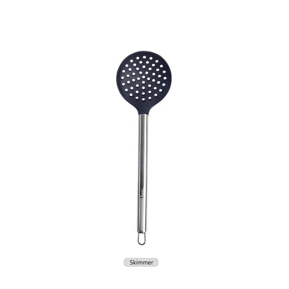 Silicone Kitchen Utensils – Heat Resistant Cooking Tool Sets with Stainless Steel Handle