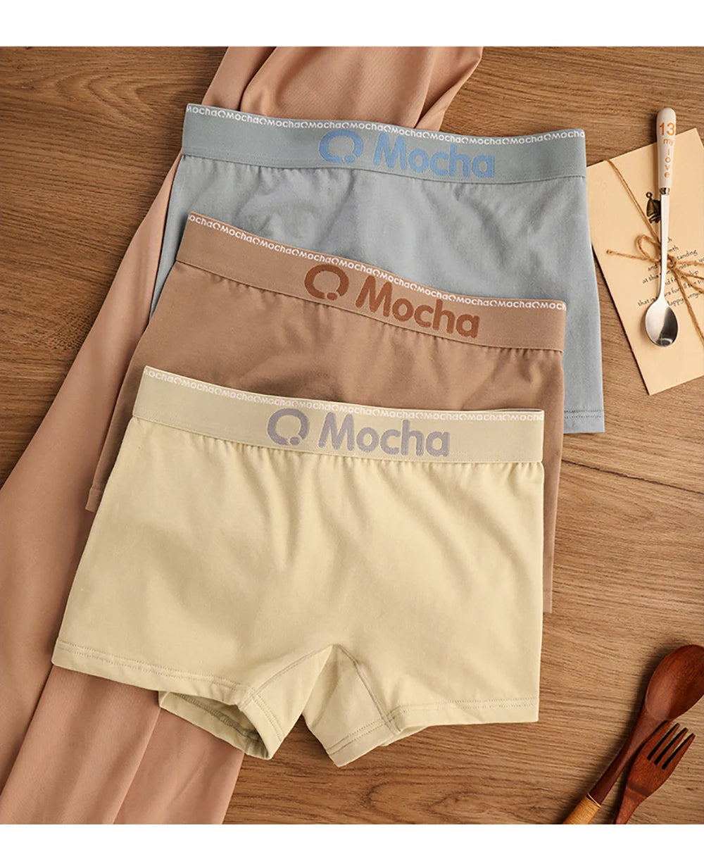 3PCS/Pack 100% Cotton Comfortable Soft Antibacterial Women's Panties Female Safety Underwear Hygroscopic Breathable Lingerie