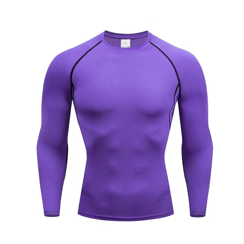 Men's Thermal Underwear Long Sleeve Tops | Thin Tight Fitting Elastic Fitness Wear