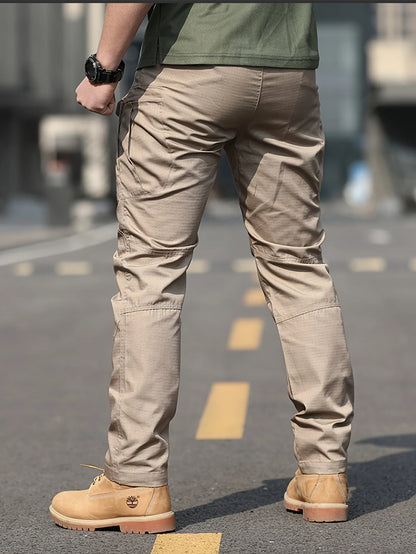 6XL Plus Size Men's Tactical Cargo Pants Outdoor Casual Sports Hiking Fishing Waterproof Multi-pocket Trousers
