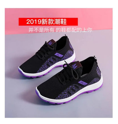 Vulcanize Shoes Women Platform Sneakers Summer Light Breathable Mesh Sports Shoes Ladies Outdoor Wear-resistant Jogging Trainers