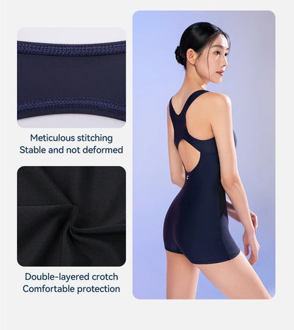 COPOZZ Woman One-Piece Swimsuit Solid Beach Sleeveless Hollow Out U Collar Summer Female Suits Surfing Sport Adult New Swimsuit