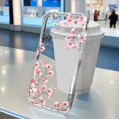 Plum Flower Case For Samsung S26 Ultra S25 S24 FE S23 S22 S21 Plus A57 A56 5G A55 A54 A53 A26 A25 A36 A35 A17 A16 A52 Case Cover