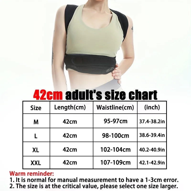 Reinforced Belt Lumbar Column Posture Corrector Vest Adjustable Back Support Strap Shoulder Spine Brace Neck Stretcher Trainer