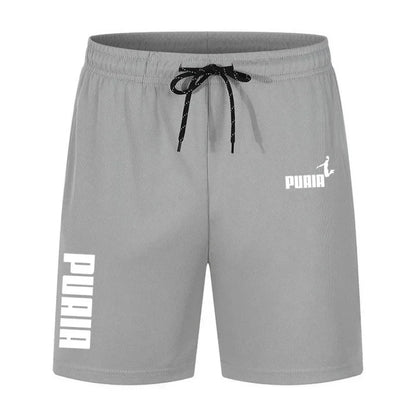 Men's Running Shorts Casual Sports Breathable Mesh Quick Dry Shorts Outdoor Hiking Clothing Fitness Quick Dry Drawstring Shorts