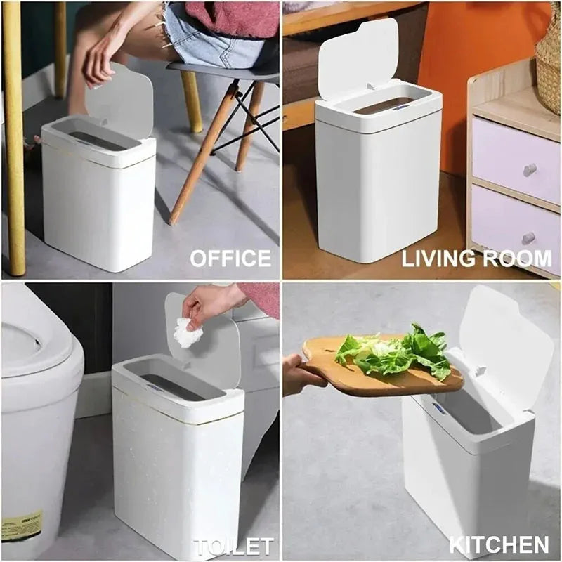 Automatic Trash Can with Lid - Odor-Reducing Kitchen Bin 2025 NEW