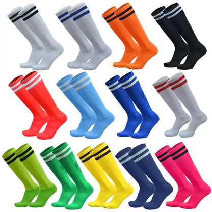 Adult Football Socks Hit Color Wear-resistant Children Kids Sport Long Socks Over Knee High Baseball Hockey Socks