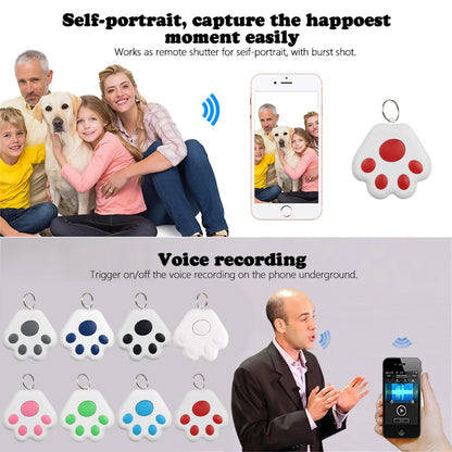 Mini GPS Locator Anti-Lost Device Alarm Wallet Keychain Smart Tag Bluetooth Tracer Keychain Pet Child Luggage Tracker Key Finder