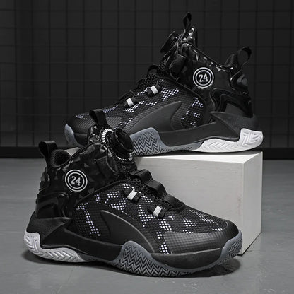 Kids Basketball Shoes - Boys Sneakers Non Slip Outdoor Sport Trainer Shoes