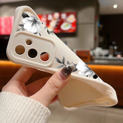 Flowers Print Soft Case For Samsung Galaxy A57 A37 A27 A56 A16 A17 A15 A55 A54 A26 A36 S26 S24 S23 S22 Ultra S25 FE Phone Cover