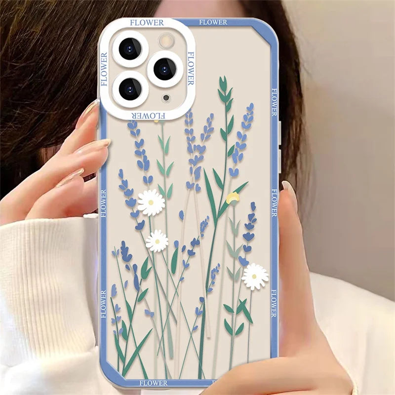 Flower Love Heart Case For Samsung Galaxy A57 A17 A07 A06 A56 A16 A36 A55 5G A15 A54 A14 A34 A32 A33 S26 S25 Ultra Plus Cover