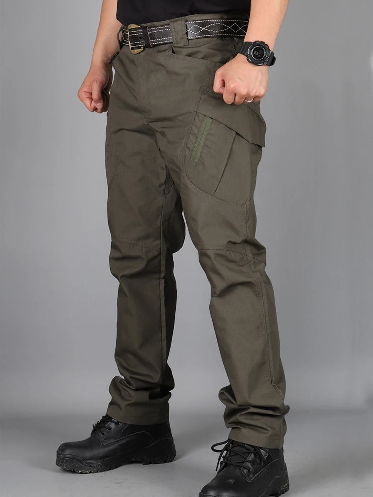 2024 City Tactical Pants Men  Cargo Trousers Multi-pocket Waterproof Pant Casual Outdoor Training Overalls Clothing Hiking