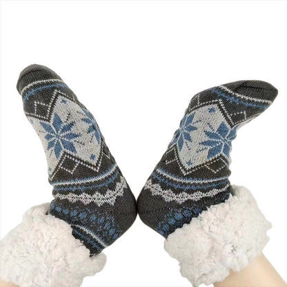 Mens Fluffy Thermal Winter Socks - Soft Non-Slip Fuzzy Floor Socks - ZOOMNSTORE