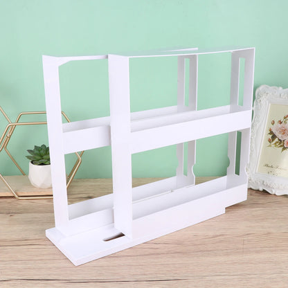 2-Layer Rotating Spice Rack - Kitchen Bottle Organizer and Storage Shelf