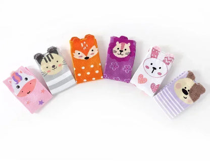3-12Y Sweet Baby Kids Cotton Warmer Knee High Long Kawaii Socks Cartoon Animal Lovely Princess Girls Children Todder Stockings