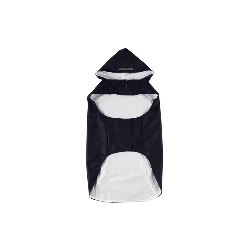 Dog Raincoat Waterproof Hoodie Jacket Rain Poncho Pet Rainwear Clothes with Reflective Stripe for All Sizes Big Puppies